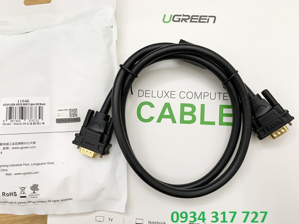  Cáp vga 3m Ugreen 11631 chính hãng